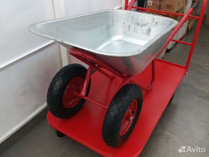 Тачка строительная на 2 колесах