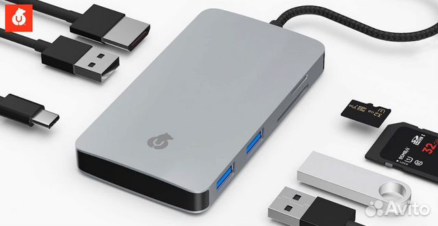Универсальный адаптер Ubear Hub Link 7 in 1 USB-C