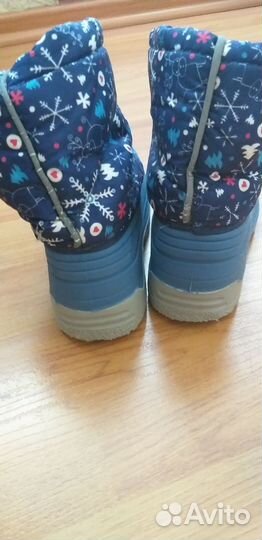 Детские резиновые сапоги утеплённые 27 р