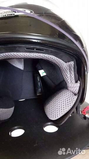 Шлем мотоциклетный черный
