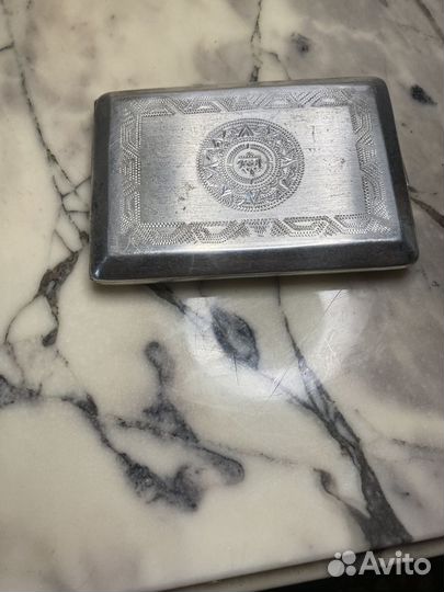 Портсигар серебряный Италия