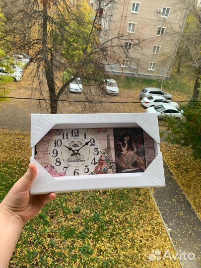 Часы с фоторамкой новый набор