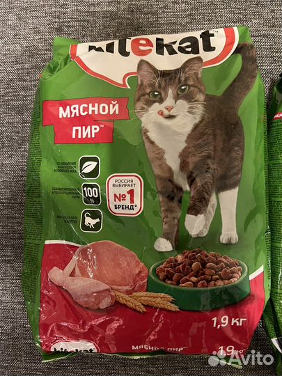 Сухой корм для кошек Kitekat (Китекет) 1,9 кг