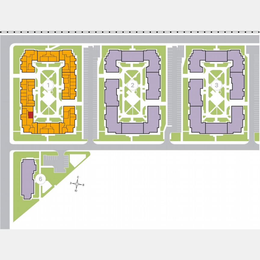 1-к. квартира, 43 м², 4/4 эт.