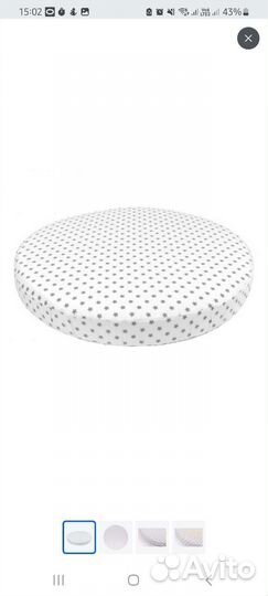 Простынь на резинке 75см круг 4шт