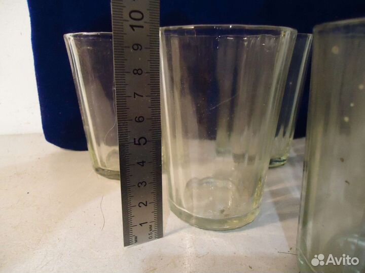 Старые гранёные стаканы (6шт.) комплект СССР