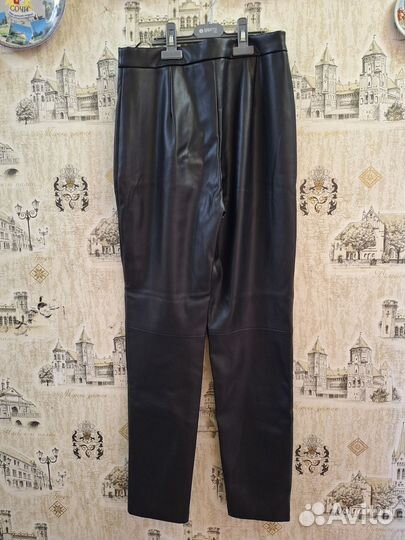Кожаные брюки женские