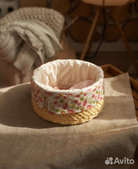 Корзина плетеная для хранения/ручная работа