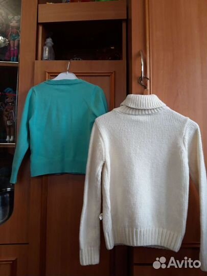 Кофты и свитер на девочку 4-9лет