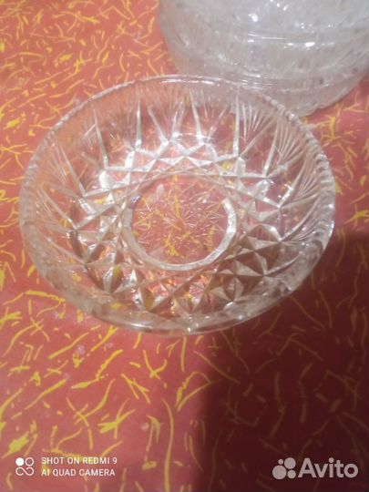 Розетки для варенья хрустальная