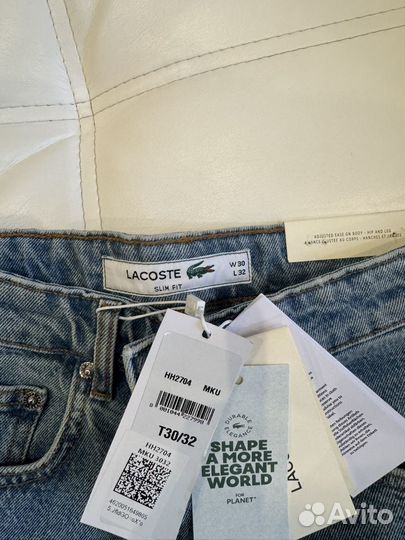 Джинсы lacoste с крокодилом мужские Оригинал