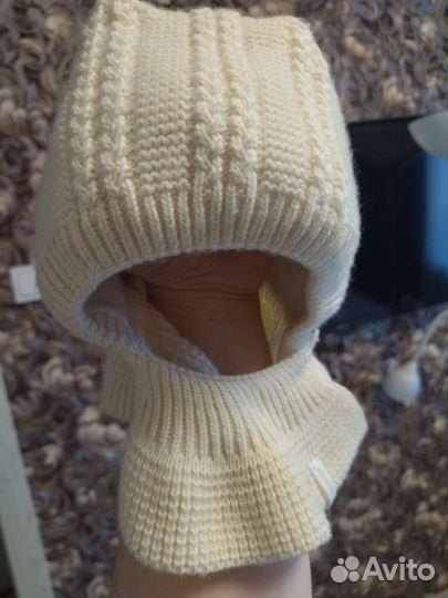 Шапка шлем для новорожденных