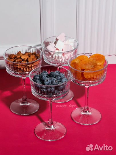 Бокалы для шампанского 4 шт