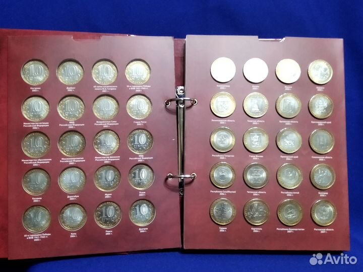 Набор биметалла 10 рублей 2000 - 2022 гг