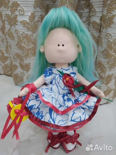 Кукла текстильная, ручной работы, чародейка