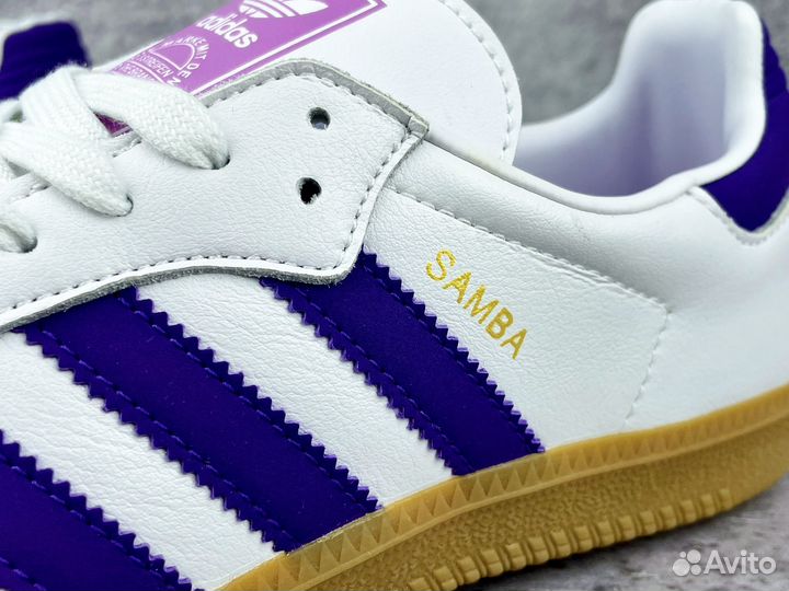 Кеды Adidas Samba White Purple