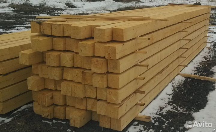Брус лиственница 100х100х4м