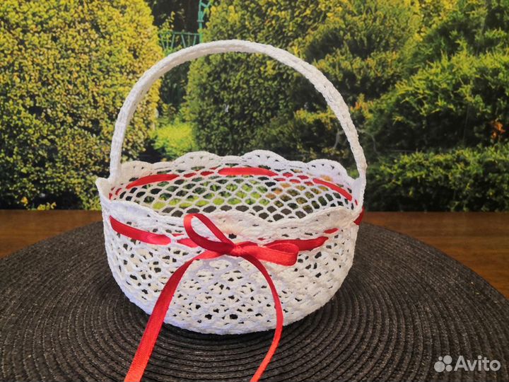 Пасхальная корзинка для яиц, декор, подарок