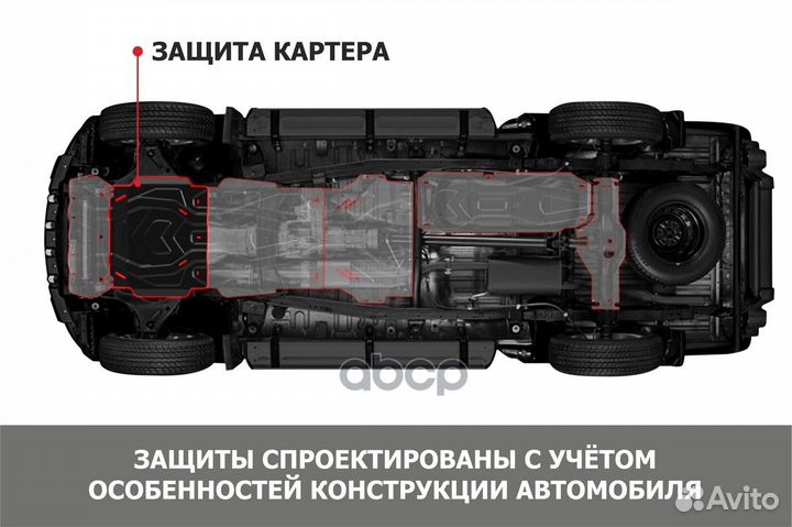 Защита картера LADA 4x4 77- 111.06040.2 Автоброня