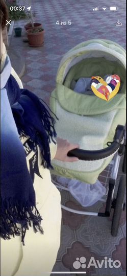 Коляска люлька и прогулочная 2/1