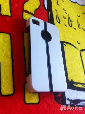 Чехол-подставка (силикон/пластик) для iPhone 4/4S