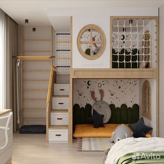 Детская кровать домик под заказ 3-5