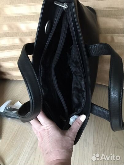 Сумка натуральная кожа черная новая