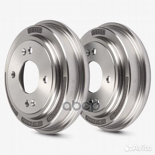 Барабан тормозной Hyundai Getz 02- (без ABS) Hofer