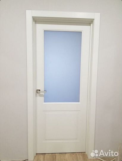 Двери межкомнатные белые Неоклассика комплект