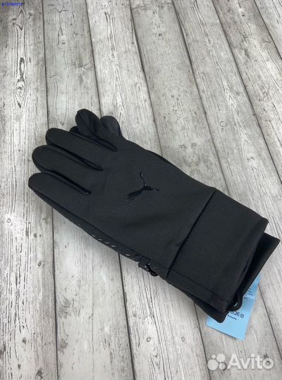 Мужские зимние перчатки Puma чёрные