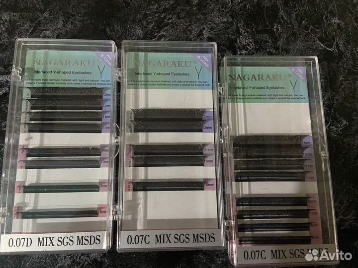 Ресницы для наращивания нагараку пучки