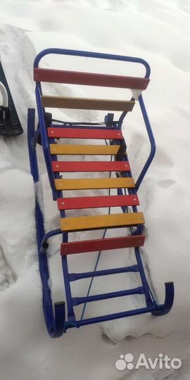 Детские санки с колесами