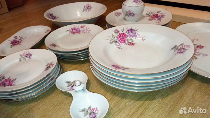 Столовый сервиз Wloclawek, Польша СССР