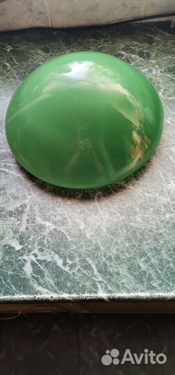 Зелёный плафон для сталинской лампы