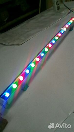 RGB Светильник линейный на 220v без програмировани