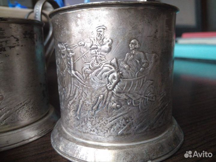 2 подстаканника - зимняя и летняя тройка