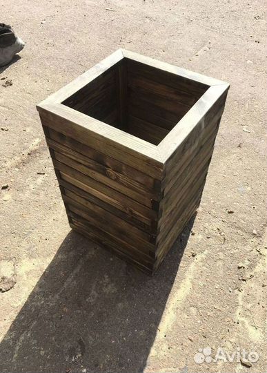 Кашпо для цветов, ящики цветов, горшки из дерева