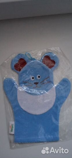 Детские мочалки на руку