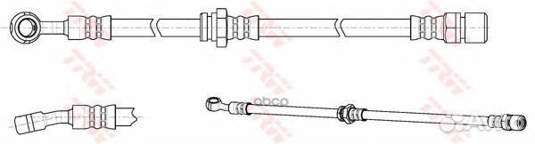 Шланг тормозной перед прав PHD1017 TRW