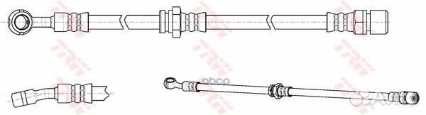 Шланг тормозной перед прав PHD1017 TRW