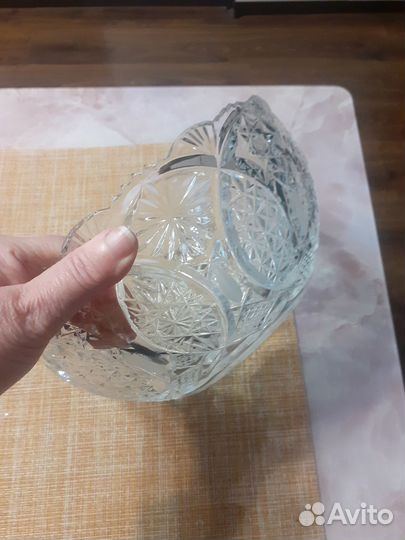 Салатница хрустальная СССР