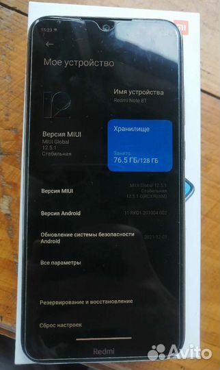 Xiaomi redmi note 8 t 128/4. Moonlignt White