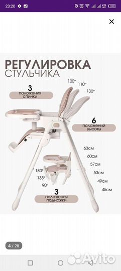 Детский стульчик для кормления