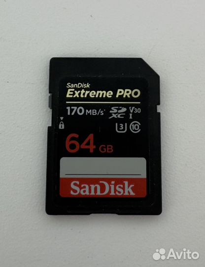 Карта памяти sdxc Sandisk extreme pro 64 gb