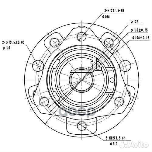 Ступица передняя перед лев Z89298R Zikmar