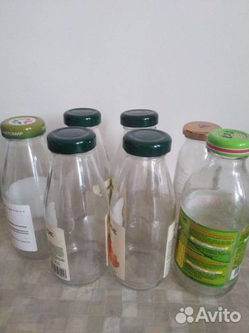 Бутылка 0,3 0,2. стекло с крышкой