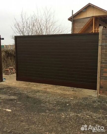Откатные ворота под заказ 5х2м