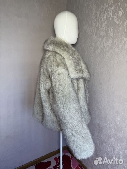 Искусственная шуба Zara Серая