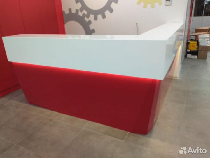 Ресепшн из искусственного камня на заказ