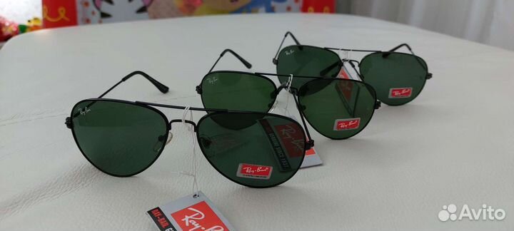 Солнцезащитные очки Ray-Ban aviator линзы стекло